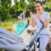 Portable Baby Stroller Fan Rechargeable Handheld Fan with Flexible Tripod Clip On Desktop Hanging Fan 3 Gear Speed with Tilt Head