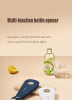 Reheyre Sturdy Bottle Opener - Rust-Proof ABS Jar, Can, Corkscrew, and Beer Bottle Cap Remover - Essential Home Bar Tools